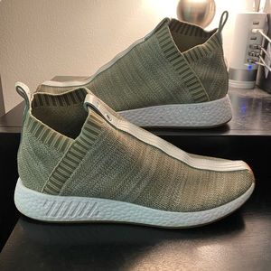 Adidas x Kith x Naked x NMD CS2 Primeknit Tan Shoe. Size US Men 9.5